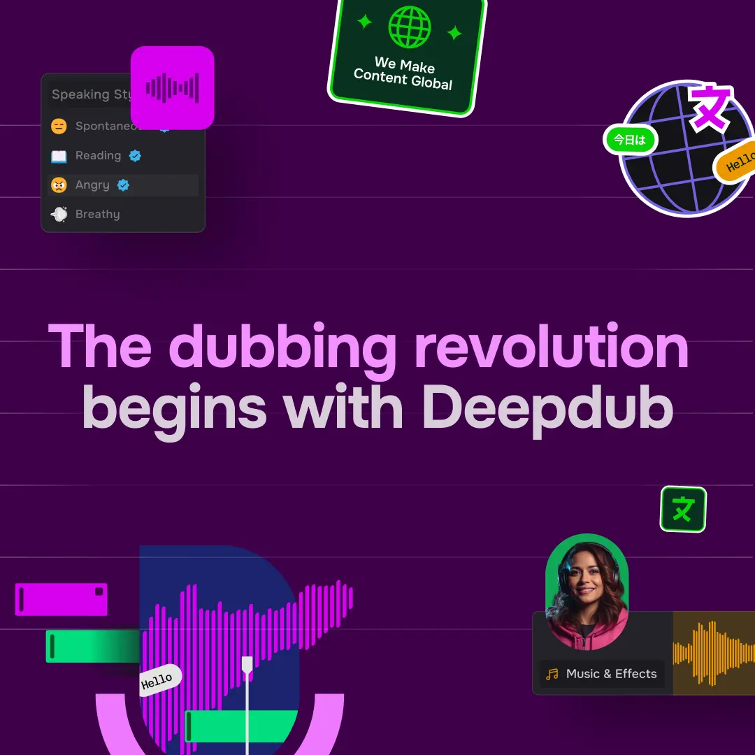 Dubbing And AI Deepdub